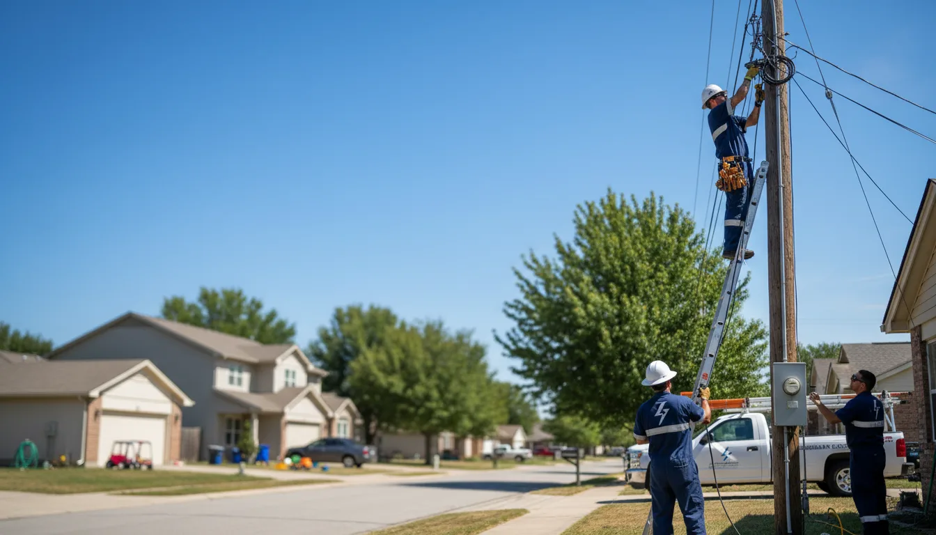 Residential electrician providing installation services in Tensed, ID